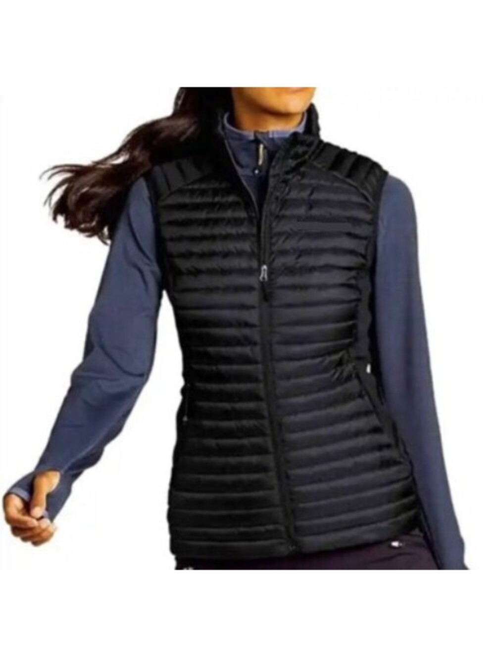 Eddie Bauer Women MicroTherm Storm Down Vest Winter Jacket XS X-Small 1st Ascent